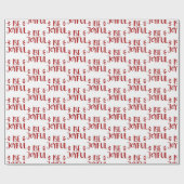 SEI JOYFUL Text in Polka Dots Geschenkpapier (Flach)