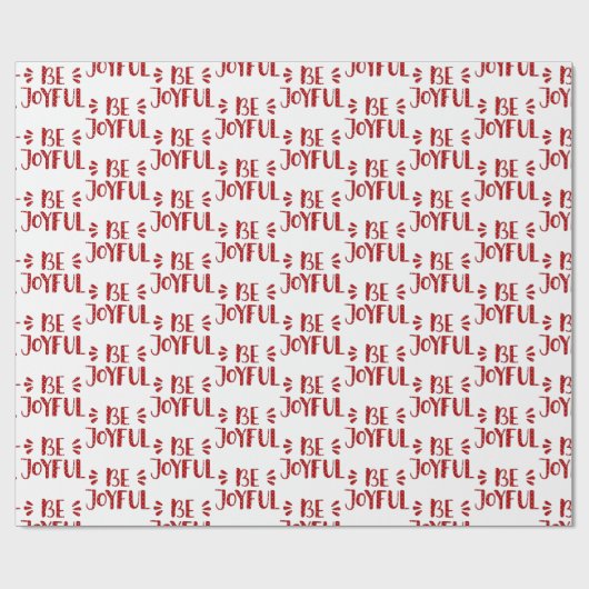 SEI JOYFUL Text in Polka Dots Geschenkpapier (Flach)