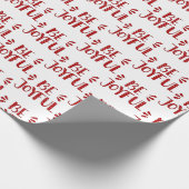 SEI JOYFUL Text in Polka Dots Geschenkpapier (Ecke)