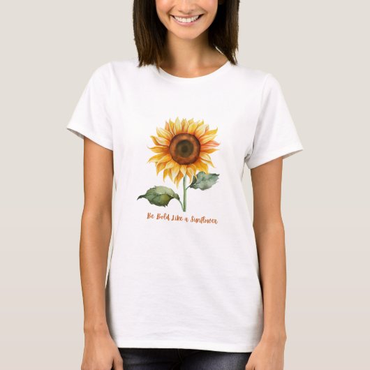 Sei kalt wie eine Sonnenblume T-Shirt (Vorderseite)