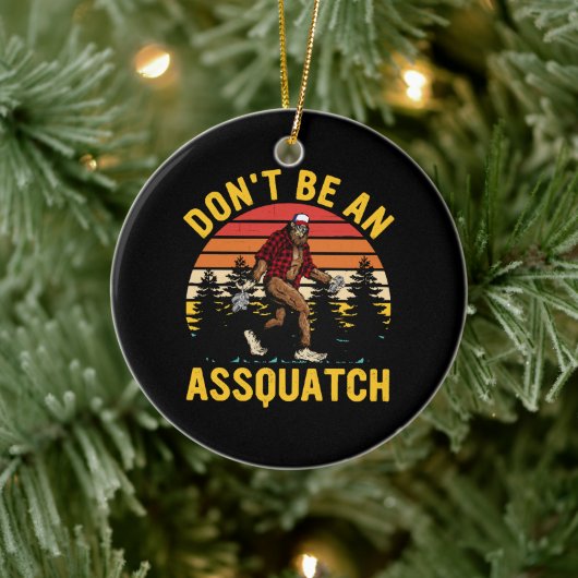 Sei kein Arschloch Keramik Ornament (Baum)