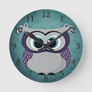 Sei kein blaues Owl Runde Wanduhr