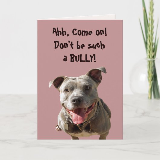 Sei kein Bully-Get-Well-Card Karte (Vorderseite)