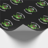 Sei kein Drag Be Dragon Reptile Pun Dark BG Geschenkpapier (Ecke)