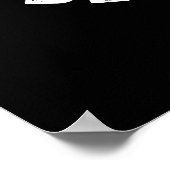 Sei kein Drag Be Dragon Reptile Pun Dark BG Poster (Ecke)