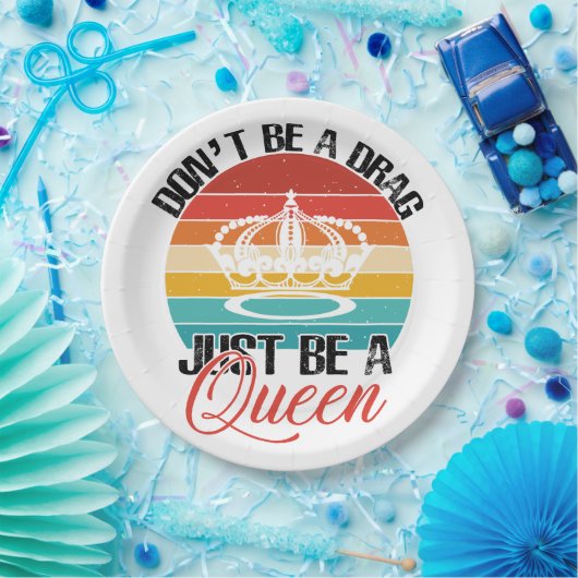 Sei kein Drag Paper-Teller Pappteller (Party)