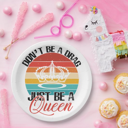 Sei kein Drag Paper-Teller Pappteller (Party)