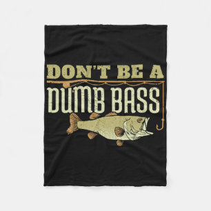 Sei kein dummer B Fishing Googan Pun Fleecedecke