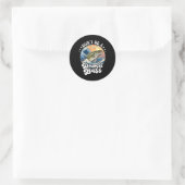 Sei kein dummer B Runder Aufkleber (Tasche)