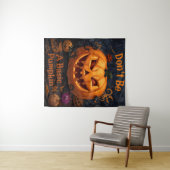 Sei kein einfacher Kürbis, Halloween Funny Wandteppich (Beispiel (Horizontal))