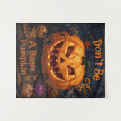 Sei kein einfacher Kürbis, Halloween Funny Wandteppich (Vorderseite (Horizontal))