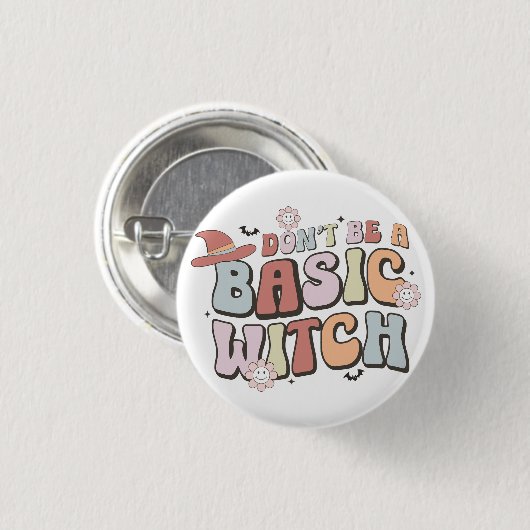 Sei kein einfaches HexenHalloween-Geschenk Button (Vorne & Hinten)