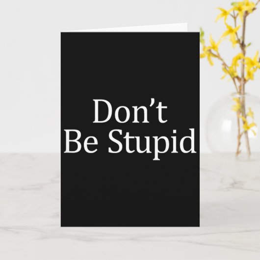 Sei kein Hengst - Karte (Gelbe Blume)