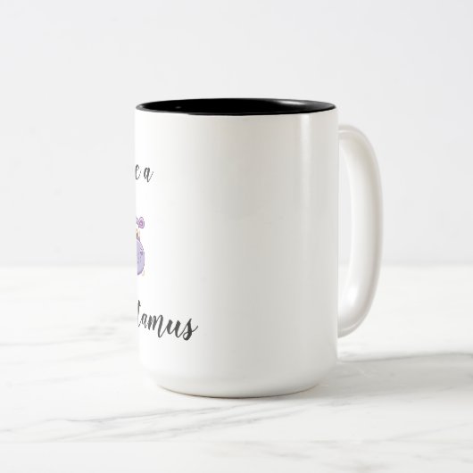Sei kein Hippo-Twatamus Zweifarbige Tasse (VorderseiteRechts)