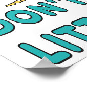 Sei kein Litterbug! Poster (Ecke)