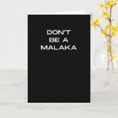 Sei kein malaka-griechisches Sprichwort Karte (Gelbe Blume)