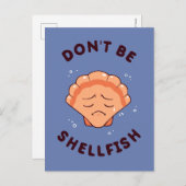 Sei kein Muschel Postkarte (Vorne/Hinten)