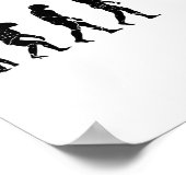 Sei kein Netto-Picker-Badminton-Player-Shuttle-RAC Poster (Ecke)