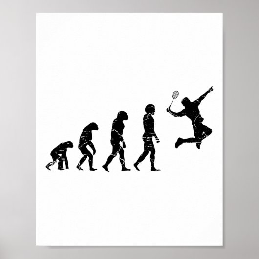 Sei kein Netto-Picker-Badminton-Player-Shuttle-RAC Poster (Vorne)
