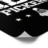 Sei kein Netto-Picker-Badminton-Zitat Poster (Ecke)