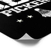 Sei kein Netzpicker Badminton Zitat  Poster (Ecke)