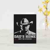 Sei kein panikanischer Trump Cowboy-Vater Vatertag Karte (Gelbe Blume)