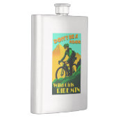 Sei kein Roadie Wild Girls Ride Mountain Bikes Flachmann (Rechts)