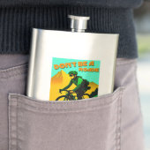 Sei kein Roadie Wild Girls Ride Mountain Bikes Flachmann (Beispiel)