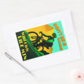 Sei kein Roadie Wild Girls Ride Mountain Bikes Rechteckiger Aufkleber (Umschlag)