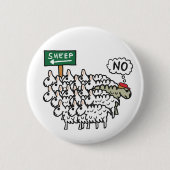 Sei kein Schaf Button (Vorderseite)