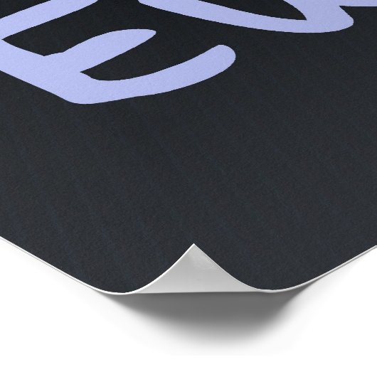 Sei kein Schaf! Sei ehrlich!  Poster (Ecke)