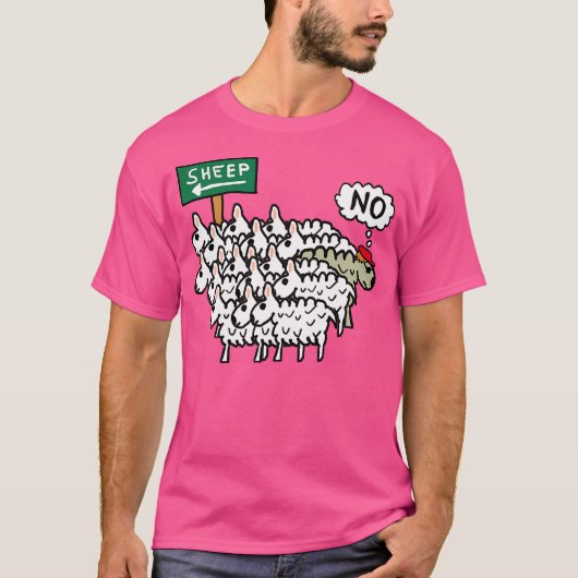 Sei kein Schaf T-Shirt (Vorderseite)