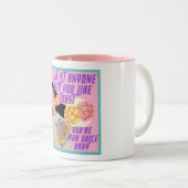 Sei kein Selbstbewusstsein Zweifarbige Tasse (VorderseiteRechts)