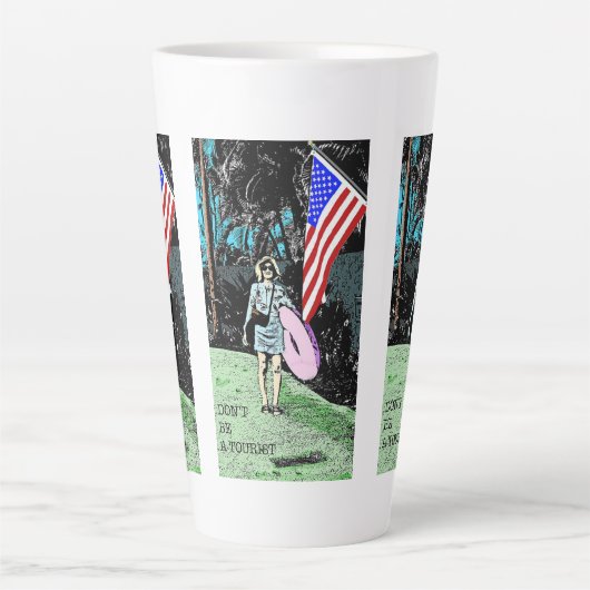 Sei kein Tourist, Kaffee, Tasse (Vorderseite)