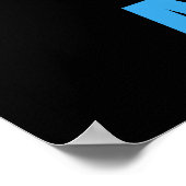 Sei kein Tropfen Wasserfall Spaß Poster (Ecke)