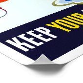 Sei kein Trottel! Behalt deine Mundshütte — WW2 Poster (Ecke)