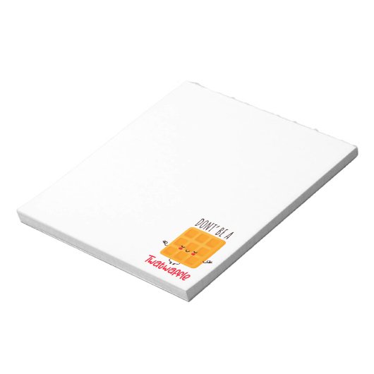 Sei kein Twatwaffel Notizblock (Rotiert)