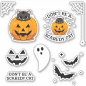 Sei kein undurchsichtiger Cat Sticker Cutouts (Vorderseite)