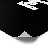 Sei kein wolkiger Mund-Wetter, ein dunkler BG Poster (Ecke)