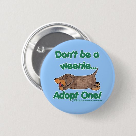 Sei kein Würstchen! Button (Vorne & Hinten)