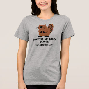 Sei kein wütender Biber, wähle am 3. November 2026 Tri-Blend Shirt