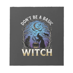 Sei keine einfache Hexe Halloween Kessel schwarze Notizblock