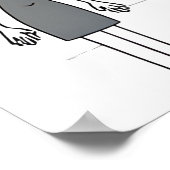 Sei keine fremde Cartoon-Abbildung Poster (Ecke)