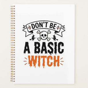 Sei keine gewöhnliche Hexe Vintage Halloween Planer