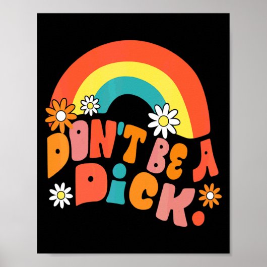 Sei keine Motivationsbotschaft Vintage Groov  Poster (Vorne)