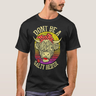 SEI KEINE SALZIGE FÄRSE KUH Vintage Floral Farmer T-Shirt