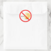 Sei keine Tasse, benutze das Plug! Farbaufkleber Runder Aufkleber (Tasche)