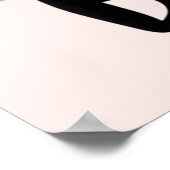 Sei Kind Leopard Rainbow Boho inspirierendes Rosa Poster (Ecke)