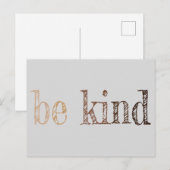Sei Kind Melanin Postkarte (Vorne/Hinten)