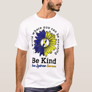 Sei Kind World Down Syndrome Day Awareness Ribbon  T-Shirt